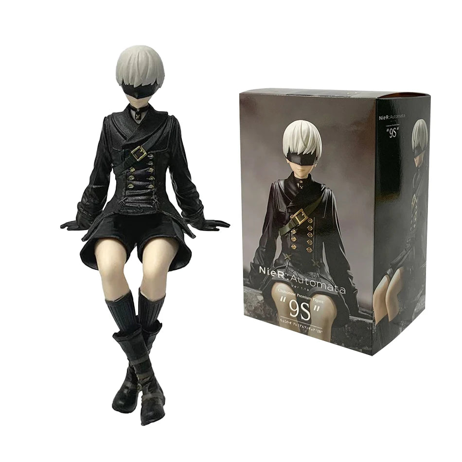 13-15CM NieR:Automata Yorha No. 2 Type B PVC Anime Action Figures Model Collection Ornament Anime Cartoon Model Toy Gift SS69 11.69 04-With box