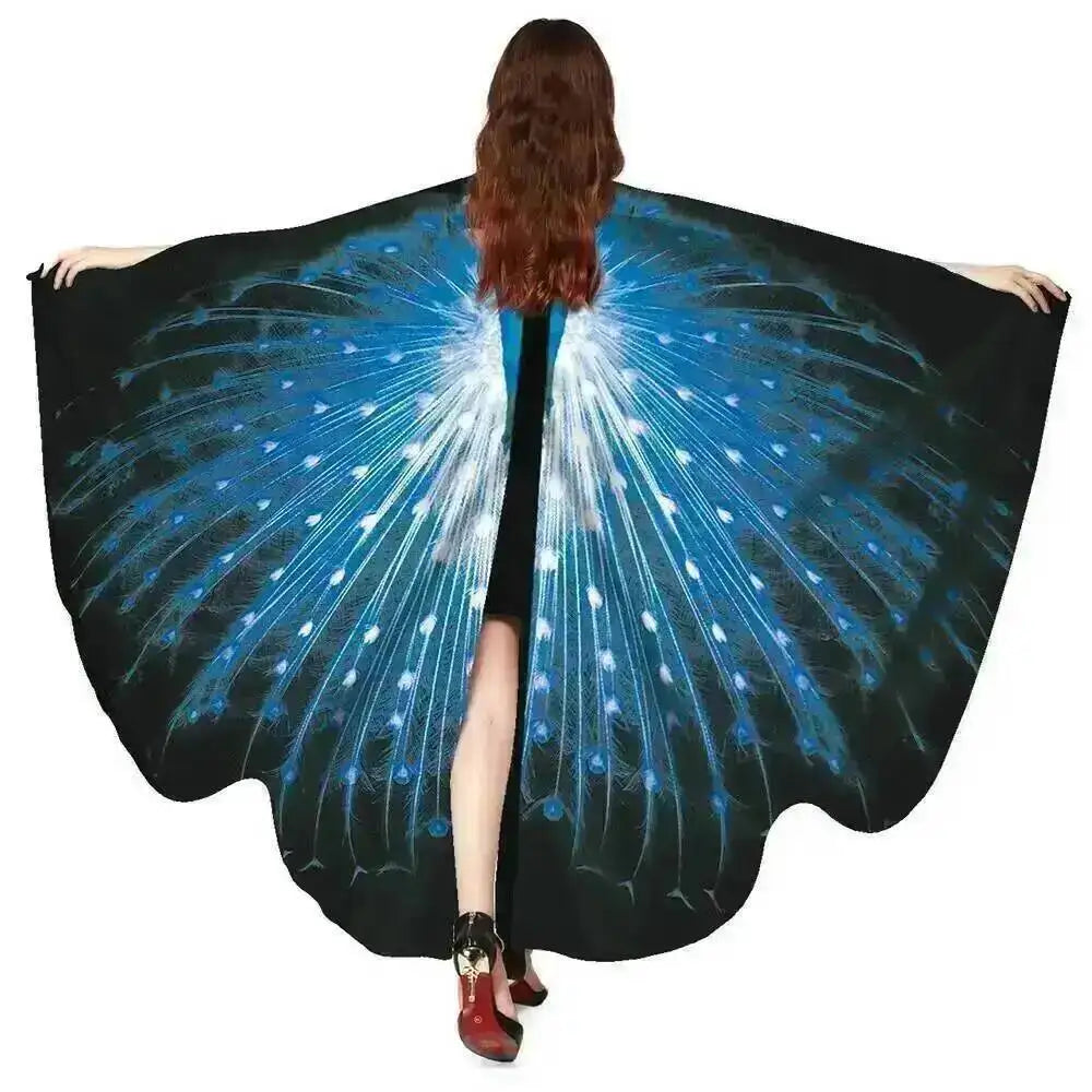 Adult Butterfly Wings Cape for Women Cosplay Costume