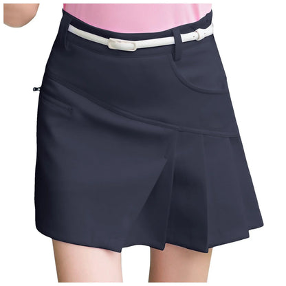 Asymmetrical Tenis Skirt For Women Side Zipper Up Bodycon Golf Wrapped Skirt Aesthetic Solid Color High Waist Korean Y2k Skirt SS69