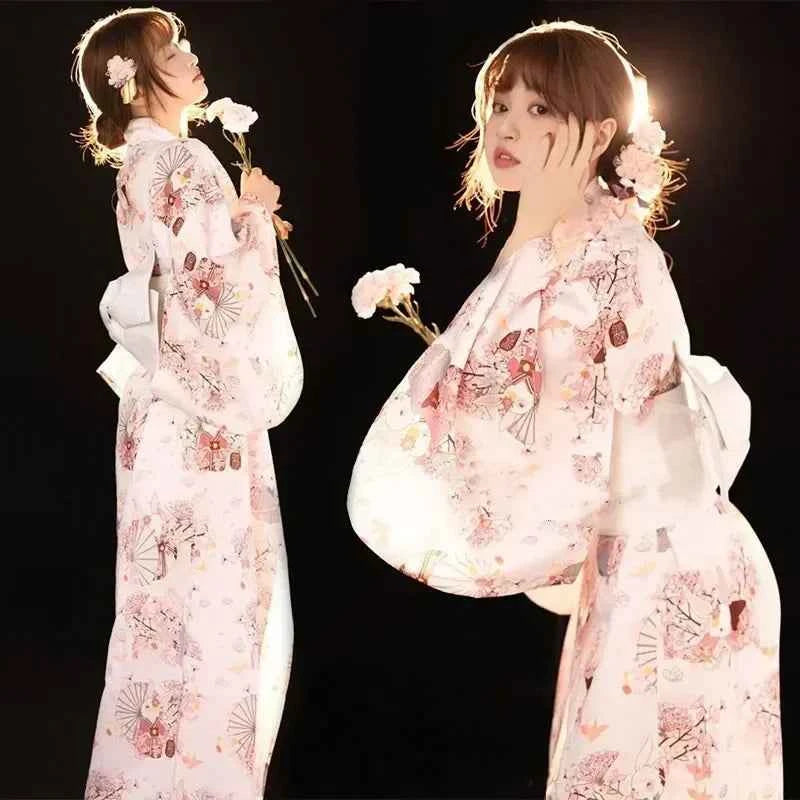 Fashion Photography Clothes Party Dress Japanese Kimono Cosplay Yukata Women Clothing Traditional Ethnic Style Streetwear Stage