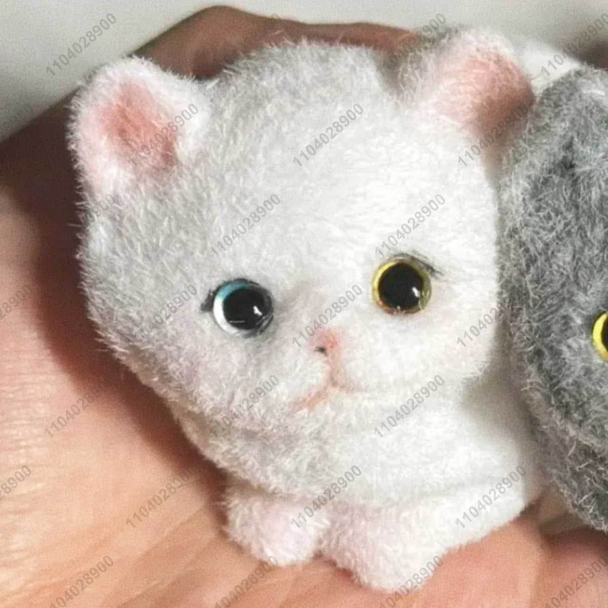 Handmade Kitty Cat Taba Squishy Silicone Fuzzy Kitten Soft Cat Mushy Squeeze Toy Mochi Toy Hand Relax Stress Release Gift Toy SS69 26.69 DARK GRAY