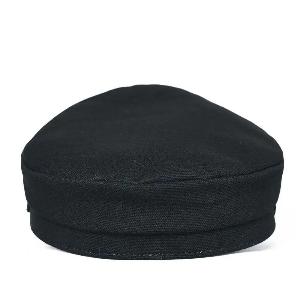 2025 New Navy Peaked Sailor Cap Men Women Summer Beret Hat Male Canvas Grey Eagle Belt Locomotive German Captain Casque