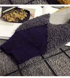 Women's Loose Knit Cardigan Sweater - V-Neck Button Front