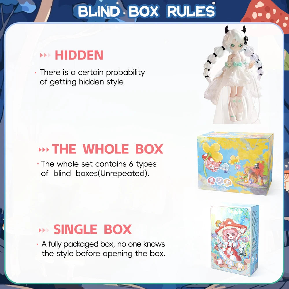 Mushroom Fungus 1/12 BJD Blind Box Doll Anime Figure