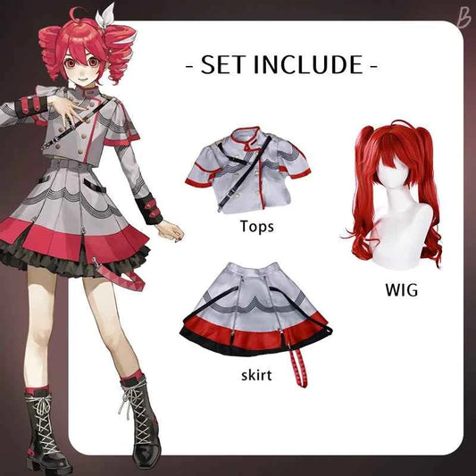 Kasane Teto Cosplay Costume Adult Carnival Uniform  Anime Halloween Party Costumes Masquerade Women Game