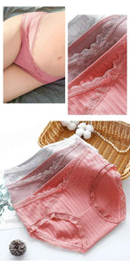 3PCS/Lot cotton Pregnancy Maternity Women Underwear Panties pregnant women clothes U-shaped low-Waist Briefs M L XL XXL K11