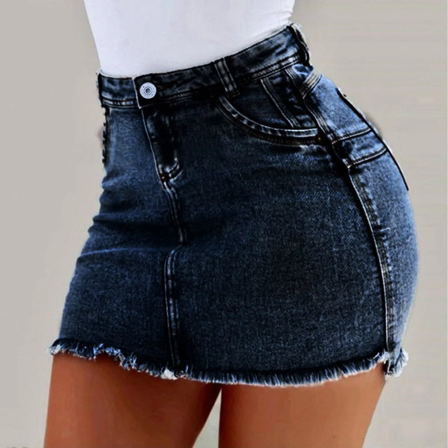 Mini Skirt Women's Wash Mini Female Short Skirts Summer Women's Sexy Denim Skirt Skirts for Women Knee Length Casual SS69