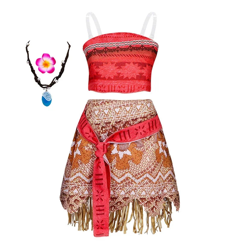 Disney Moana Princess Dress for Girls - Cosplay Costume