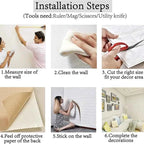 3D Self-Adhesive Wallpaper 70cm*1/5/10m Continuous Waterproof Brick Wall Stickers Living Room Bedroom Children's Room Home Decor