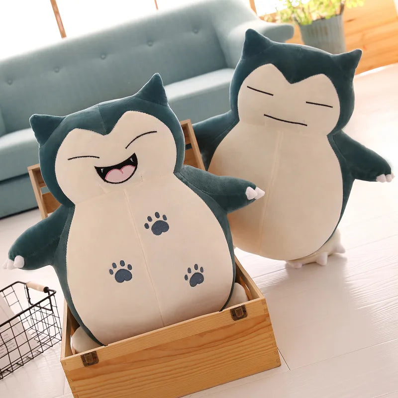 30/200cm Huge Pokemon Snorlax Anime Plush Toys Big Pokémon Plushie Kawaii Semi-finished Leather Holster Pillow Gift for Children SS69