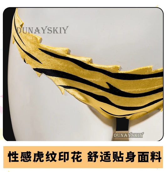 Urusei Yatsura Lum Anime Cosplay Swimsuit Set Polyester Bikini for Women