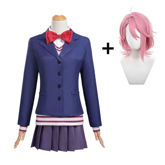 Anime Dandadan Okarun Ken Takakura Cosplay Costume Aira Shiratori Momo Ayase Cosplay Costume Wig School Uniform for Women adult