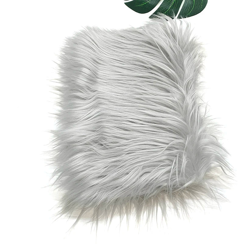 Faux Fur Fabric 8cm Long Pile Cosplay Patchwork Sheet