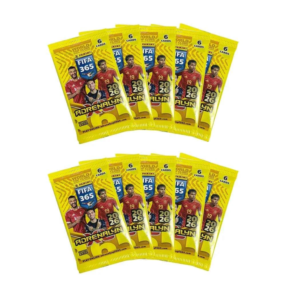 PANINI 2026 6PCS/SET 365 Soccer trading cards Messi Zinane Ronaldo Bellingham Haaland De Bruyne Autographed Collectible Card