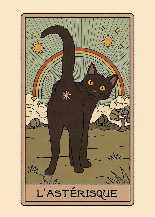 Vintage Cat Card Art Poster Canvas Printing Fashion House Home Furnishings Rural Villas Decoration Aesthetics Natural Canvas Art SS69 21.69 50X70cm Unframed / 7