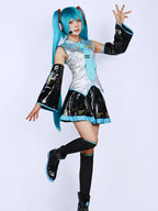 Unisex Cotton Anime Cosplay Costume Set - Breathable Knit Top & Pants