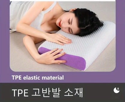 SS69 TPE Breathable Air Layer Cervical Neck Pillow, Washable Memory Pillow