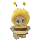 17cm Mini Plush Doll's Clothes Outfit Accessories for Korea Kpop Labubu Dolls Sit Party Overalls Clothing Gift （Only clothes） SS69