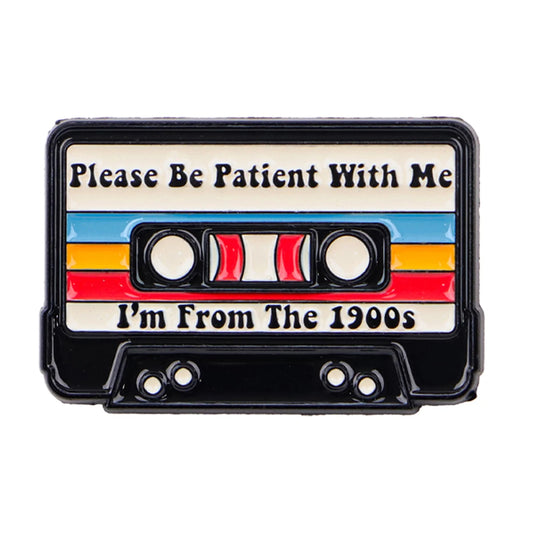 SS69 Vintage Cassette Tape Enamel Brooch Pin Retro 80s 90s Metal Lapel Pin