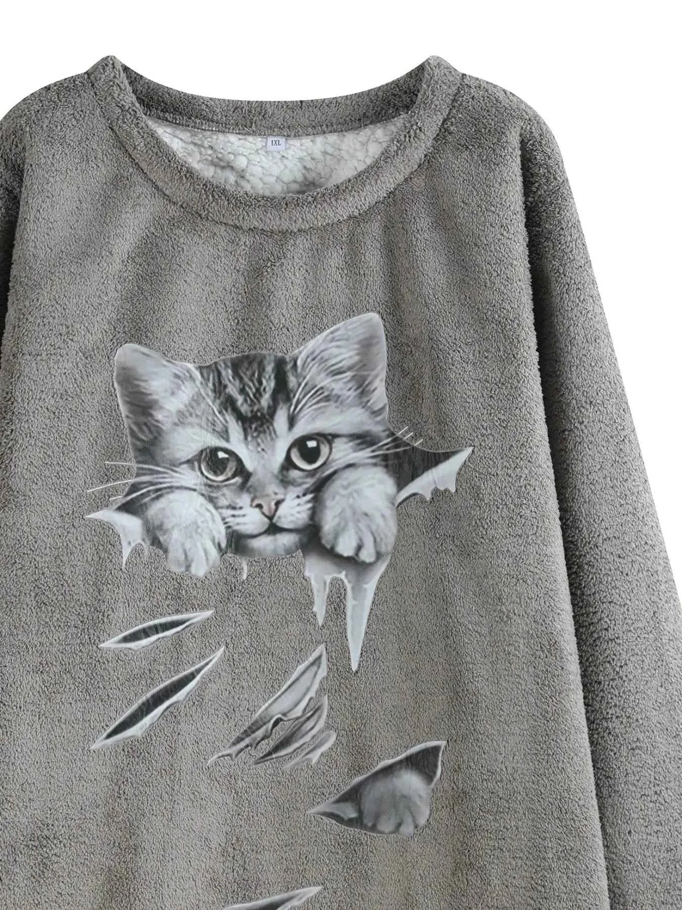 Women Plus Size Woven Sweater