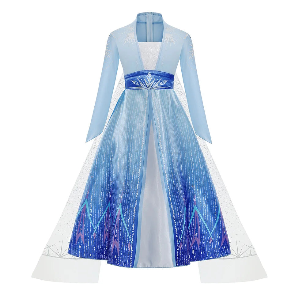 Disney Elsa Princess Dress for Girls - Long Sleeve A-Line