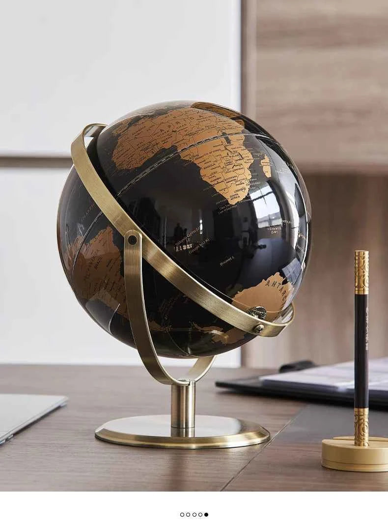 Home Decor Accessories Retro World Globe Modern Learning World Map Globe Kids Study Desk Decor Globe Geography Kids Education