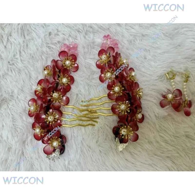 Maomao Necklace Hairpins Cosplay Accessories Anime The Apothecary Diaries Cosplay Ear Clips Props Headwear Halloween Girls Women