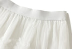 Tiered Tulle Maxi Skirt - Elegant A-Line High Waist Mesh