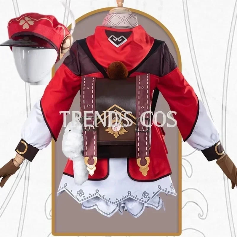 Genshin Impact Klee Cosplay Costume Set with Wig