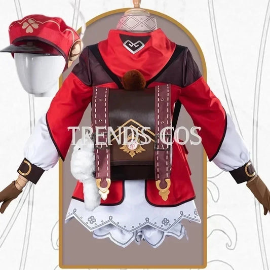 Genshin Impact Klee Cosplay Costume Set with Wig and Accessories for Women