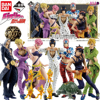 Bandai Genuine Ichiban JOJO's Bizarre Adventure Golden Wind Anime Figure Giorno Giovanna Action Toys Kids Gift Collectible Model SS69