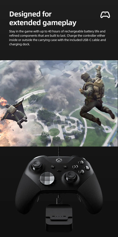 Microsoft Xbox Black Elite Wireless Controller Series 2  for Xbox Series S Xbox Series X XSS XSX 100% New Orginal  SS69