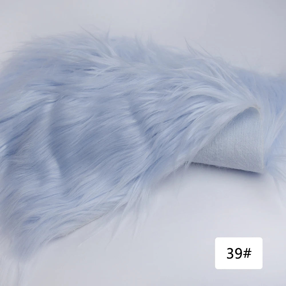 Faux Fur Fabric 8cm Long Pile Cosplay Patchwork Sheet