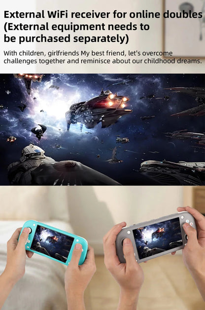 WDYQJE Open Source XF43 Retro Handheld Game Console Linux System Gaming Video Players Console Portable Pocket Device Child Gift SS69