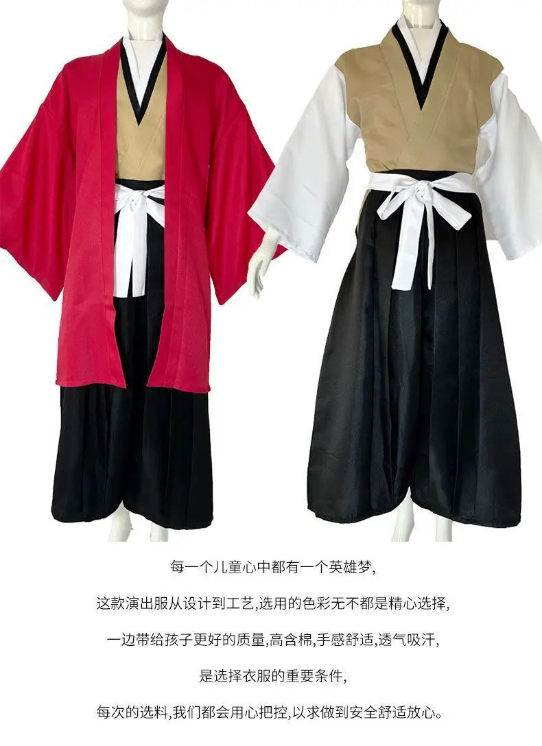 Anime Tsugikuni Yoriichi Cosplay Costume Wig Halloween Party Kimono