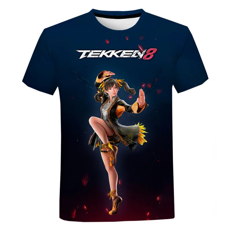 Fighting New Game Tekken 8 3D Printed T Shirt For Men Clothes Harajuku Streetwear T-Shirt For men Crewneck Short Sleeve Tops SS69 11.69 EXZHF20242715Y / XL