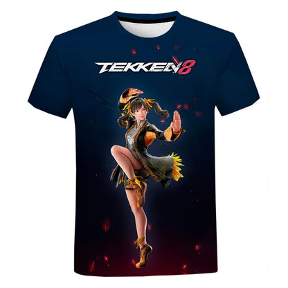 Fighting New Game Tekken 8 3D Printed T Shirt For Men Clothes Harajuku Streetwear T-Shirt For men Crewneck Short Sleeve Tops SS69 11.69 EXZHF20242715Y / XL