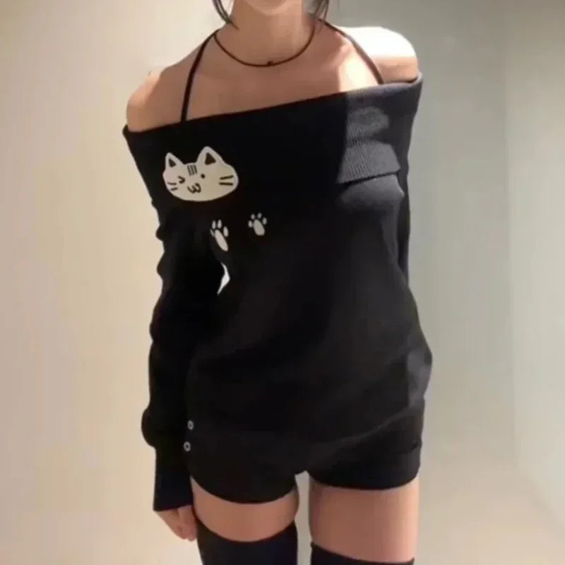 Japanese Sweet Y2k Elegant 2 Piece Set Woman Long Sleeve Chic Blouse+ Mini Ruffle Skirt Female Korea Style Rave Birthday Outfits SS69 10.69 Black Tops / XL