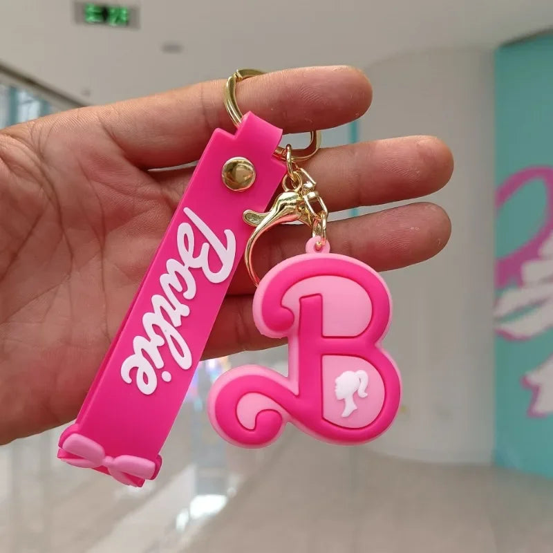 New MINISO Barbie Keychains for Backpack Pendant Bag Ornament Accessories Anime Kawaii Cute Creative Girls Gifts Wholesale SS69