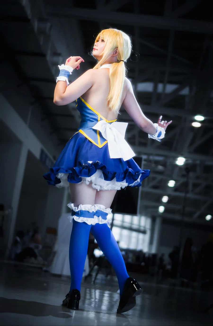 HOLRAN Lucy Heartfilia Cosplay Lolita Dress Set for Women