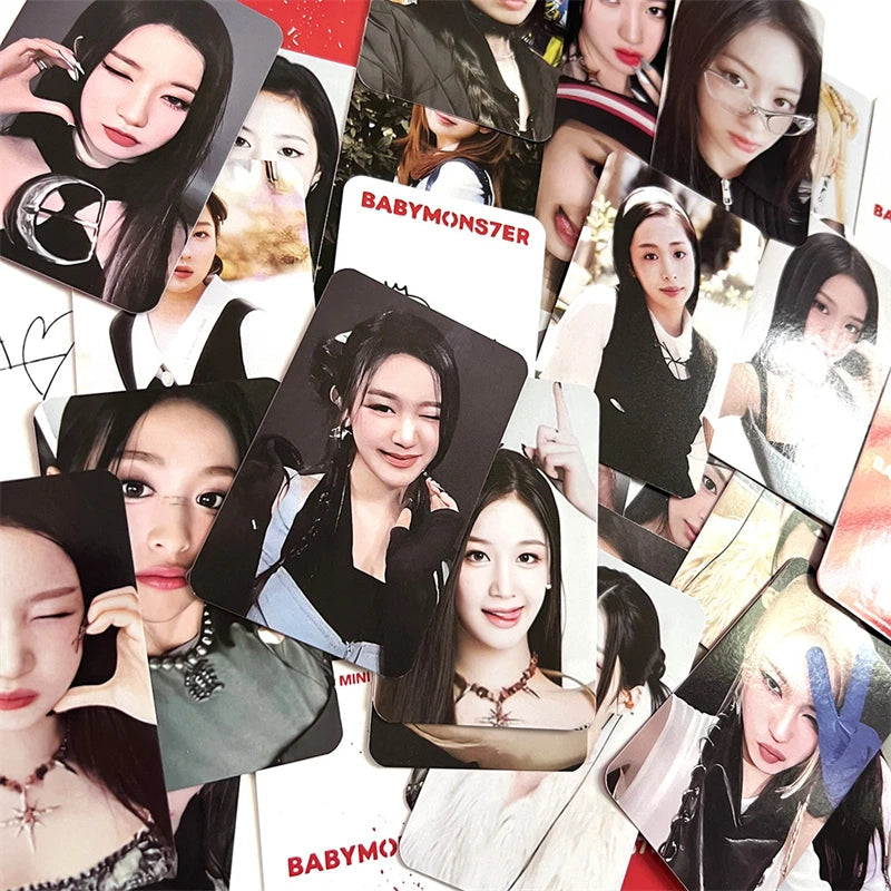 8pcs/set KPOP BABYMONSTER Album HAPPY 1000 DAYS LOMO Card Tea Lu Bao Monster Photo Card AHYEON HARAM RORA RUKA ASA Postcard SS69