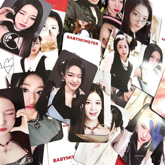 8pcs/set KPOP BABYMONSTER Album HAPPY 1000 DAYS LOMO Card Tea Lu Bao Monster Photo Card AHYEON HARAM RORA RUKA ASA Postcard SS69