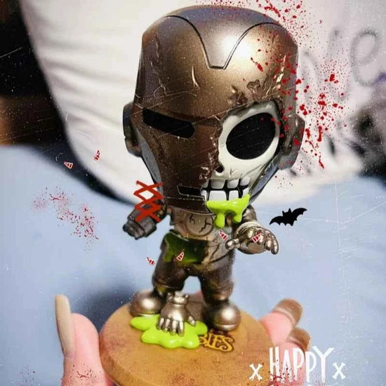 Hot Toys Cosbaby Marvel Zombie Zombie Iron Man Team America Wolverine Deadpool Cosb834/6/7/8 Special Color Mini Figures Gifts