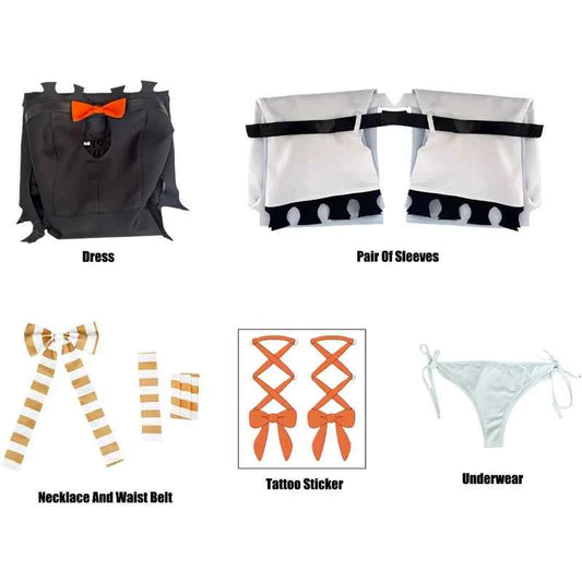 Anime Amo Empool Cosplay Costume Gachiakuta Dress Uniform Tattoo Stickers Cleaners Carnival Halloween Party for Women Prop