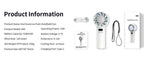 Outdoor Portable Mini Fan Handheld Fan with LED Display Semiconductor Refrigeration 100 Wind Speeds USB Rechargeable Battery Fan