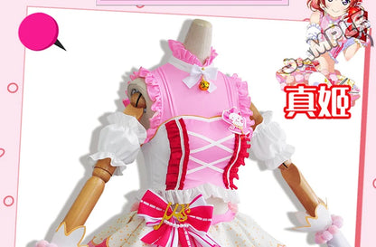 In Stock Anime LoveLive Cat Twin Tail Arcade Game 9 Characters Cosplay Costume Tojo Nozomi Nico Honoka Umi Rin Maki Eli Full Set - SS69