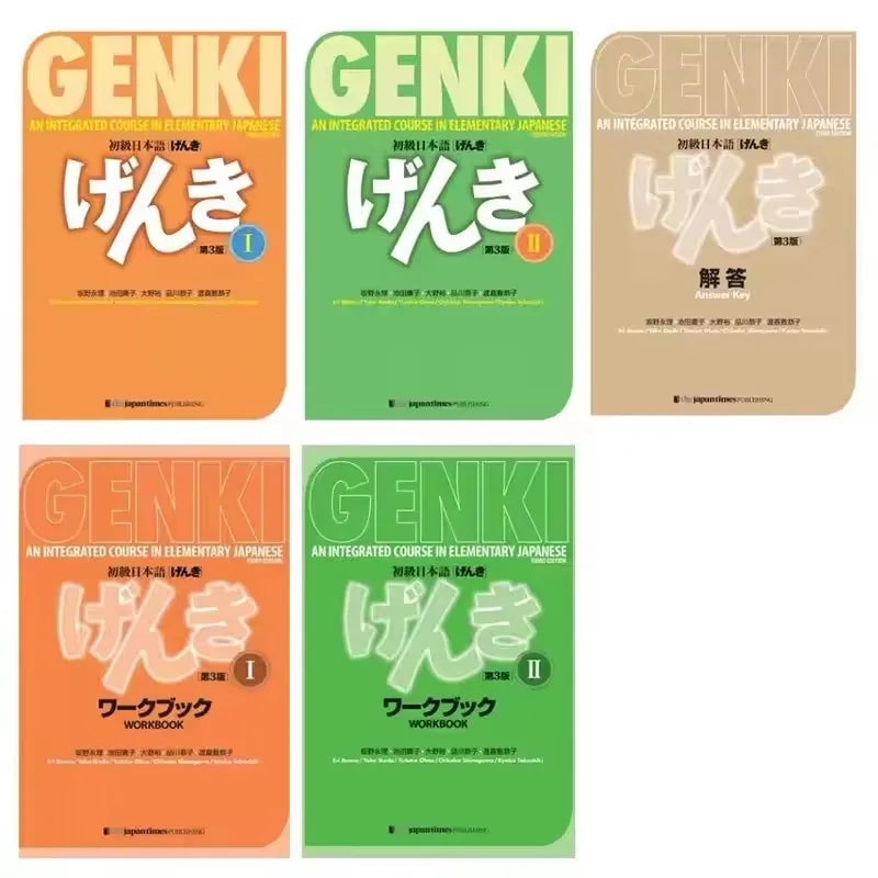 Genki 3rd Edition learn japanese Textbook workbook answer An Integrated Course In Elementary Japanese and english Learning Book SS69
