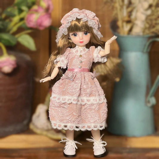 30cm Bjd Doll Lolita Doll 1/6 Starry Sky Grey Eyes Lolita Fashion Accessories Diy Doll Set Children'S Girls Birthday Gift Toy SS69 14.69 twenty-two