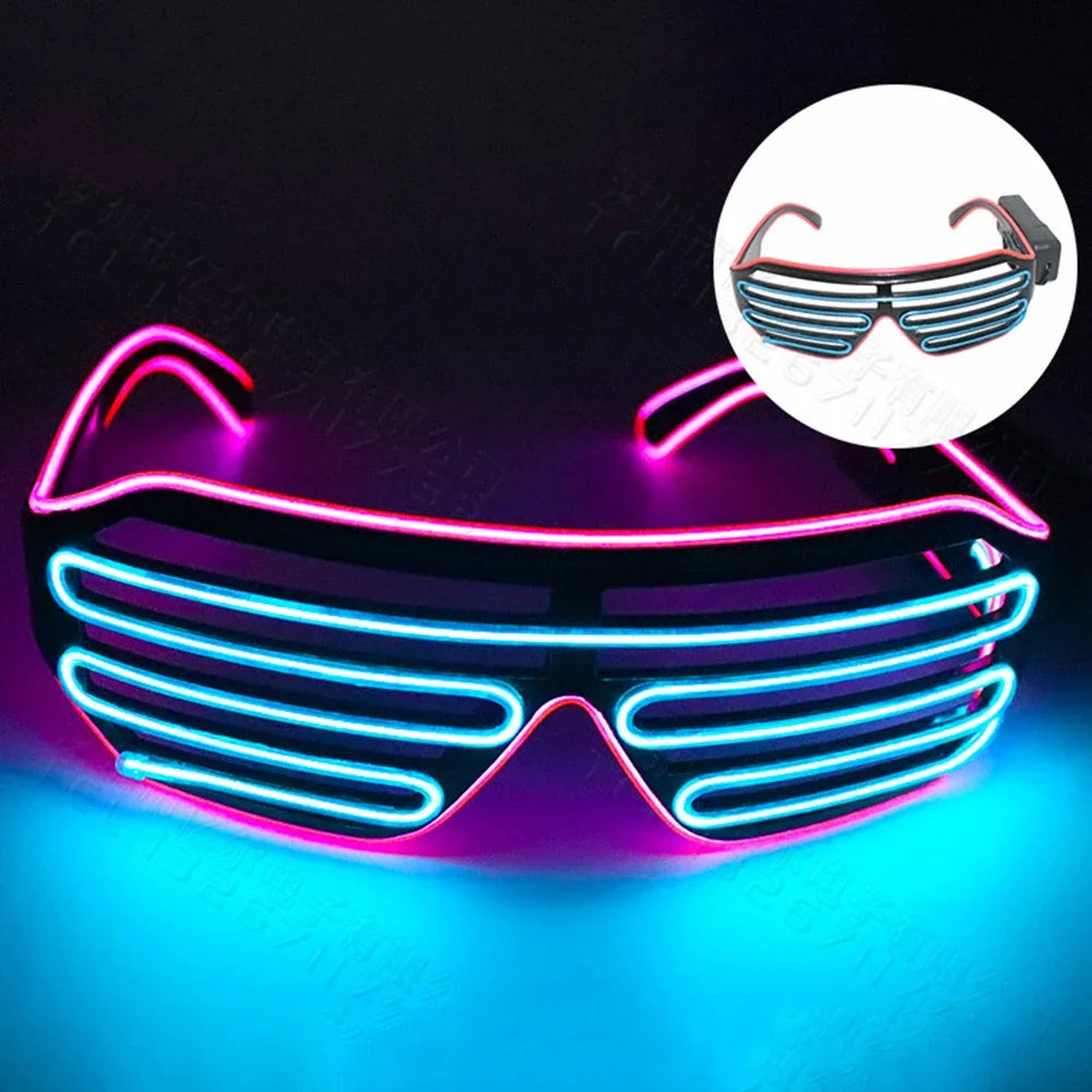 LED Glow Glasses with Blinking Modes for Parties
