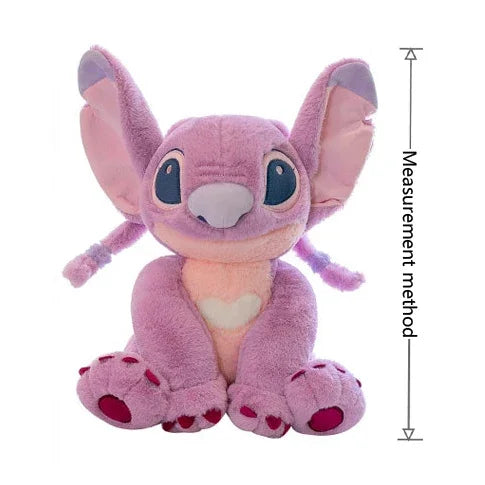 Anime Disney Kawaii Stitch Angel Stuffed Plush Toy Doll Cartoon Figure Soft Animals Pillow Room Decor Peluche Kids Birthday Gift SS69